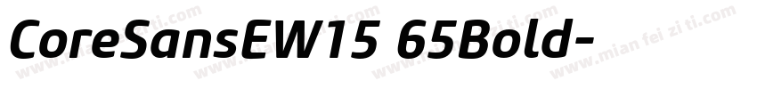 CoreSansEW15 65Bold字体转换